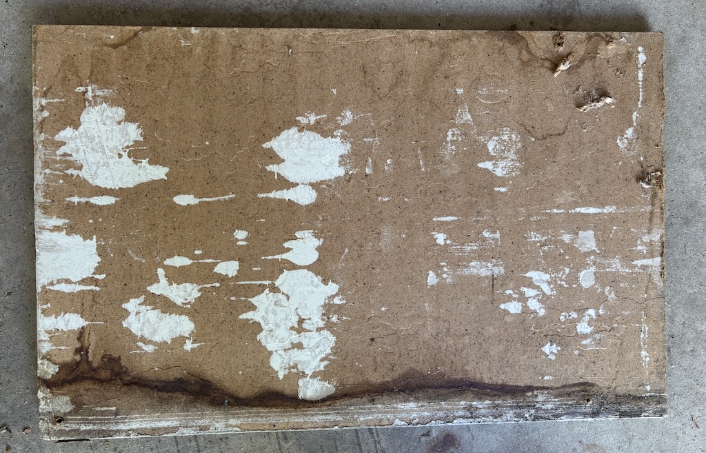hardboard back